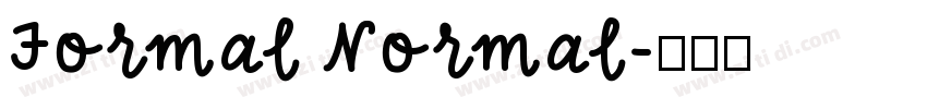Formal Normal字体转换